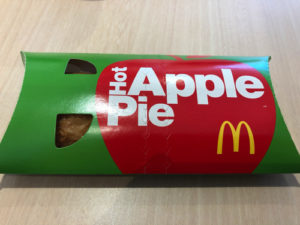 マクドナルドのホットパップルパイ外装