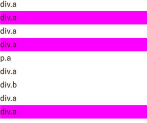 nth-of-typeでクラス名の個数をカウントできるか